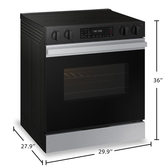 Samsung 6.3 Cu. Ft. Smart Electric Slide In Range with Air Fry - Stainless Steel - NSE6DG8300SRAC