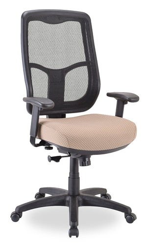 Tempur-Pedic Remy 26.8” Office Chair - Beige with Mesh Back