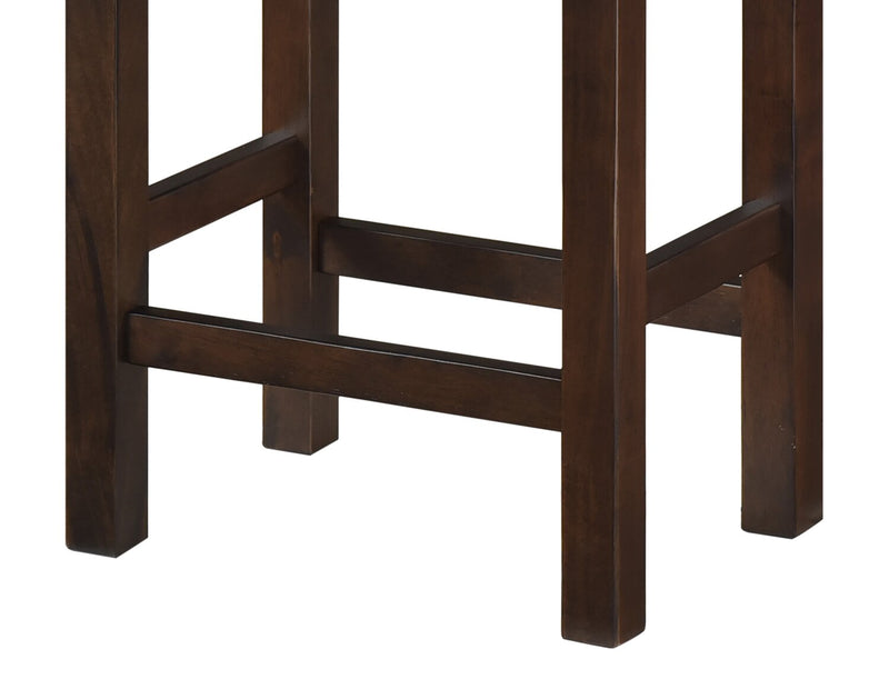 Noah 60” Modern Dinette with 3 Counter-Height Stools and USB Ports - Espresso