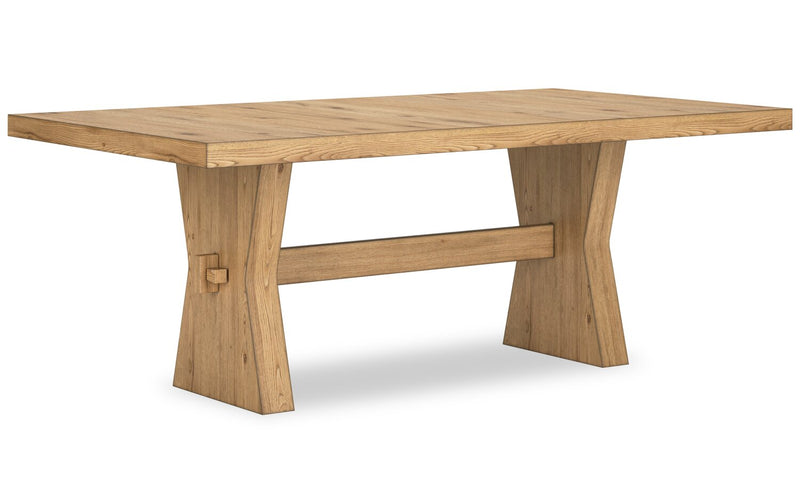 Shaw Dining Table, Trestle Base, 78\"W - Natural