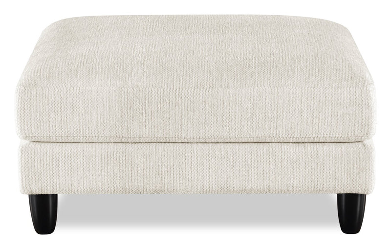 Lounge Modular 40\" Chenille Fabric Ottoman – Beige 