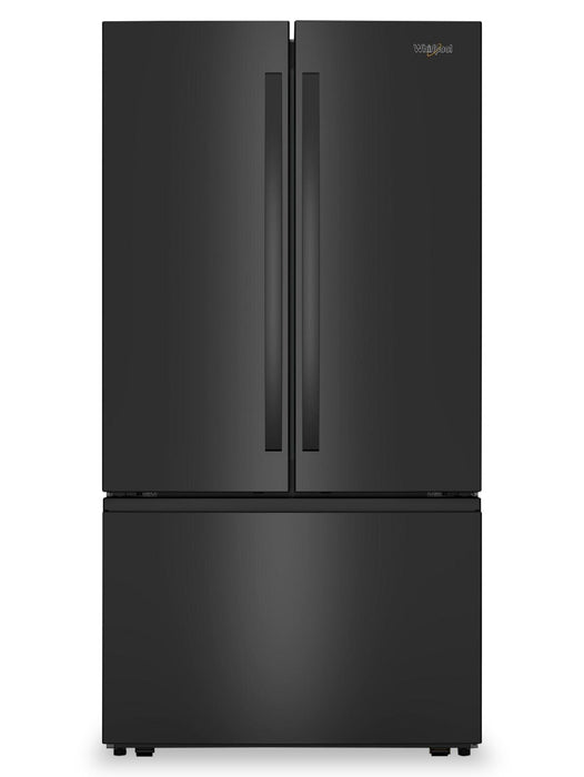 Whirlpool 36\" 30.5 Cu. Ft. French-Door Refrigerator with Interior Water Dispenser - Black - WRFF3336SB