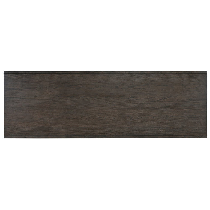 Zelda 64\" TV Stand with Storage and Cable Management – Warm Mocha