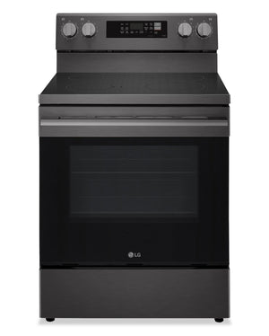 LG 6.3 Cu. Ft. Smart Electric Range with Air Fry - Black Stainless Steel - LREN6323ZE