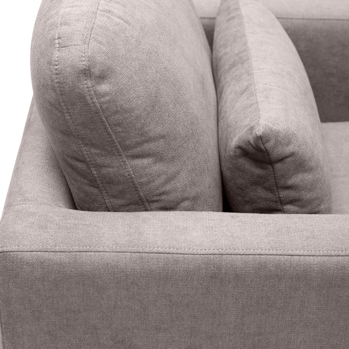 Kortlyn 33\" Linen-Look Fabric Chair - Grey