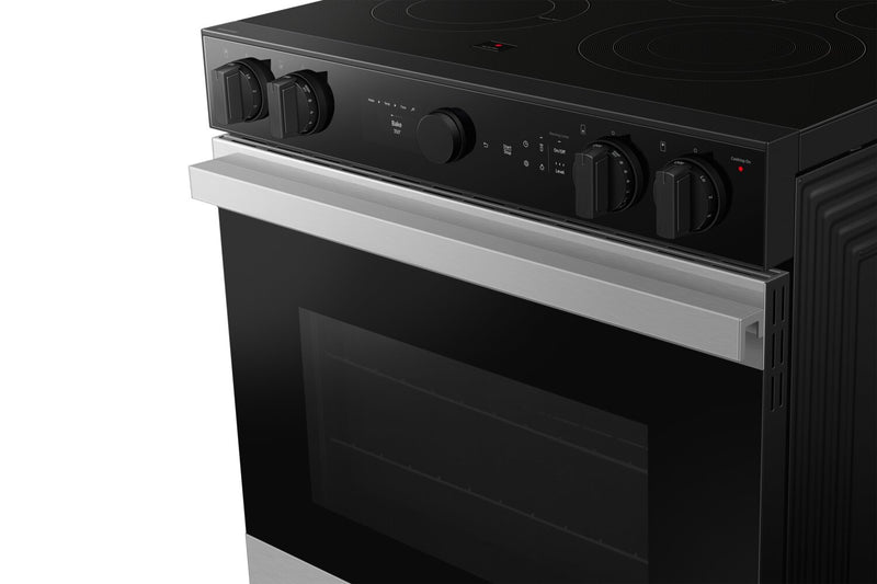 Samsung 6.3 Cu. Ft. Smart Electric Slide In Range with Air Fry and Air Sous Vide - Stainless Steel - NSE6DG8500SRAC