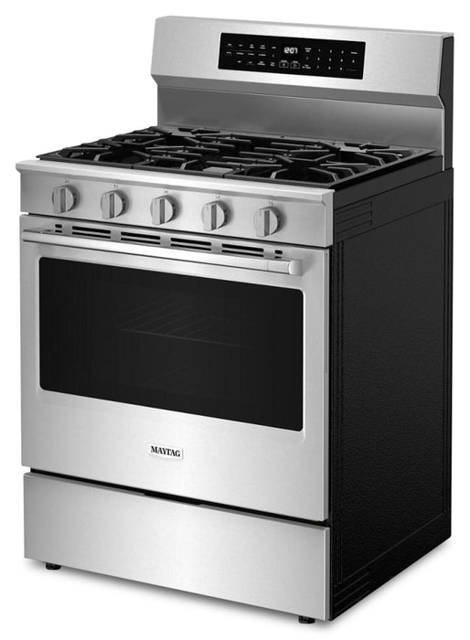 Maytag 5 Cu. Ft. Smart True Convection Gas Range with Grill Mode - Stainless Steel - MFGS8030RZ