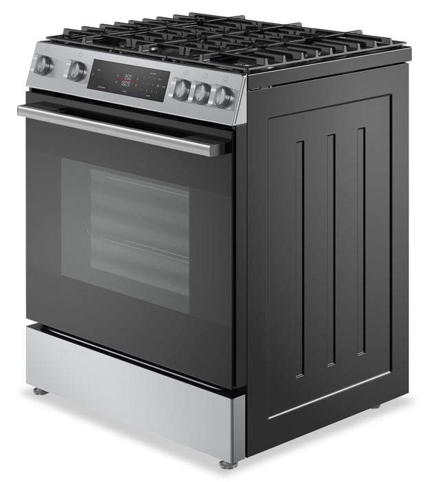 Bosch 30\" 5.8 Cu. Ft. 100 Series Gas Range with Rapid Preheat and Air Fry - Stainless Steel - HGF1050MUC