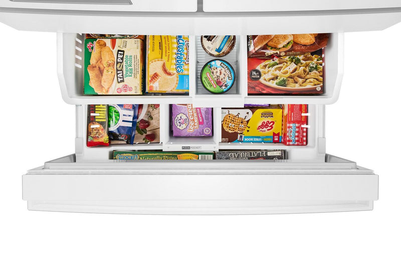 Whirlpool 36\" 29 Cu. Ft. French Door Refrigerator – White - WRMF3636SW