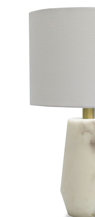 Sofia 20” Modern Stone Table Lamp - Natural Alabaster
