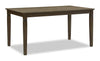 ["Devon Dining Table, Wood, 60\"W - Dark Brown"]