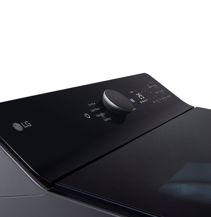 LG 6.1 Cu. Ft. Smart Top-Load High-Efficiency Washer - Black Steel - WT8405CB