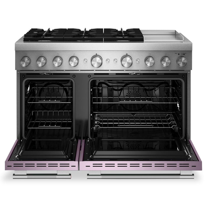 KitchenAid 6.3 Cu. Ft. 6 Burner Dual Fuel Range with Griddle – Wildflower - KFDD948SWF