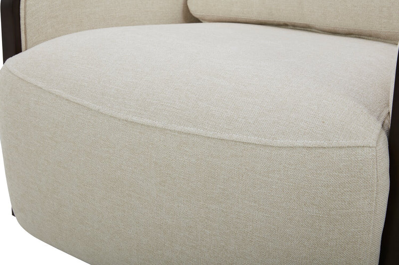 Dolce Swivel Accent Chair - Taupe