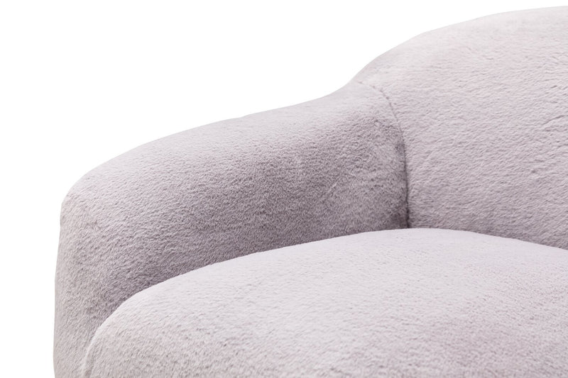 Hugz 45\" Fabric Accent Chair - Grey