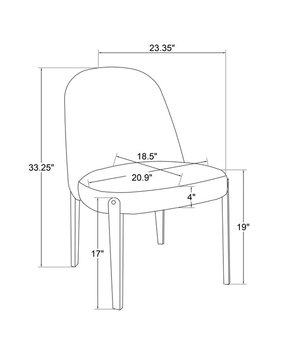 Capri Dining Chair - Grey