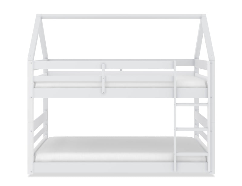 Gemma Twin Over Twin House Bunk Bed - White