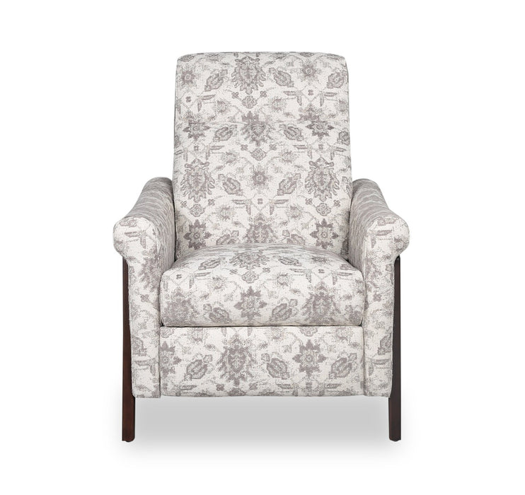 Mallie 32\" Chenille Fabric Pushback Reclining Chair - Limbu Slate Multicolour