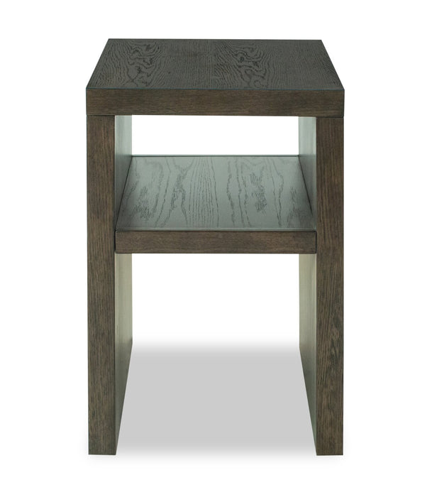 Hatfield 18” Modern Solid Wood Chairside Table - Homestead Brown