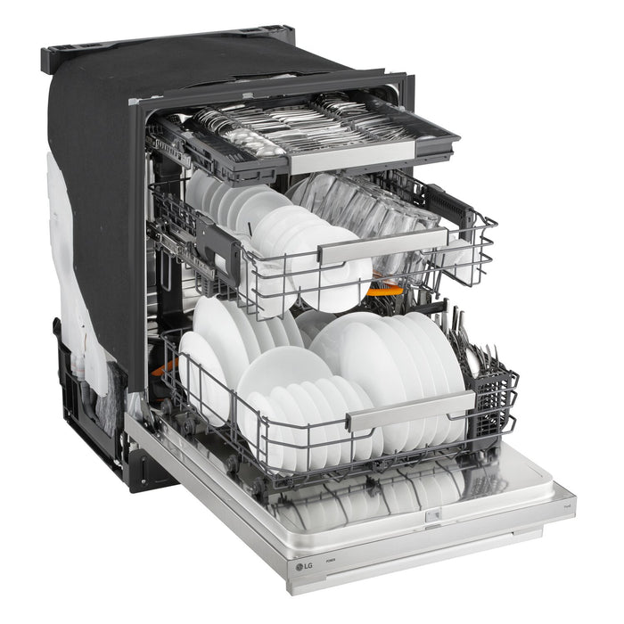 LG 24\" 39 dBA Built-In Top-Control Dishwasher with QuadWash® Pro - Stainless Steel - LDNTH862S