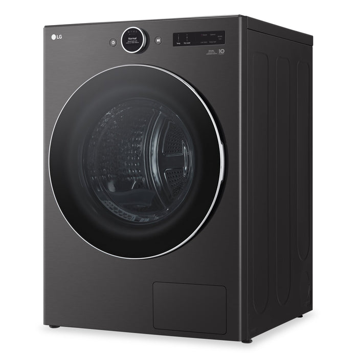 LG 7.8 Cu. Ft. Heat Pump Dryer - Black Steel - Stackable - DLHC6702B