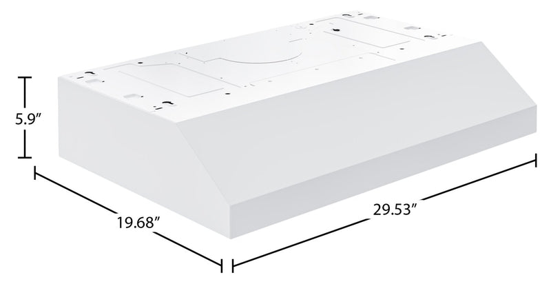 Broan 30\" GLA1 Series Under-Cabinet Range Hood - GLA1303WW