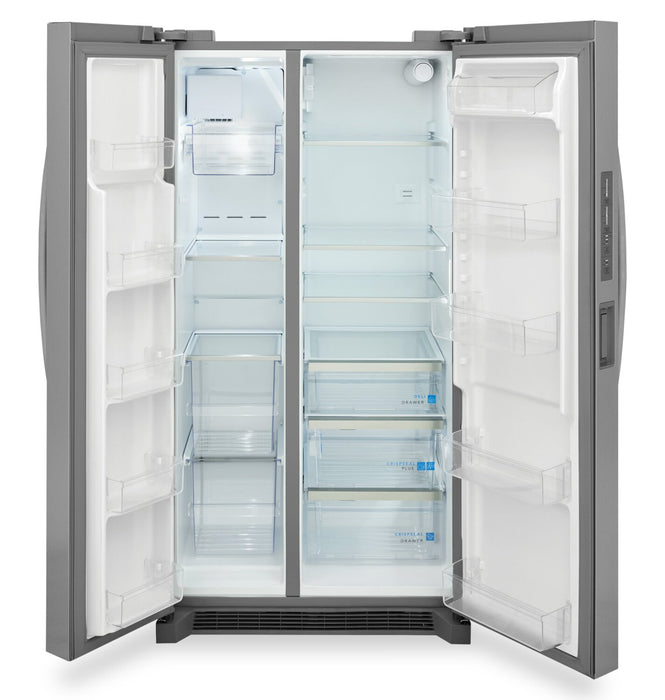 Frigidaire Gallery 36\" 26 Cu. Ft. Side-by-Side Refrigerator - Stainless Steel - GRSN2620AF
