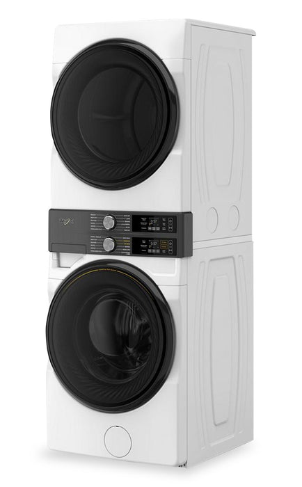 Whirlpool Front-Load Laundry Tower with 5.2 Cu. Ft. Washer and 7.4 Cu. Ft. Electric Dryer - White - YWEF5727TW
