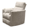 Remi 38\" Fabric Swivel Glider Reclining Chair – Taupe