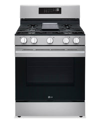 LG 6.3 Cu. Ft. Smart Gas Range with Air Fry - LRGN6323Y 
