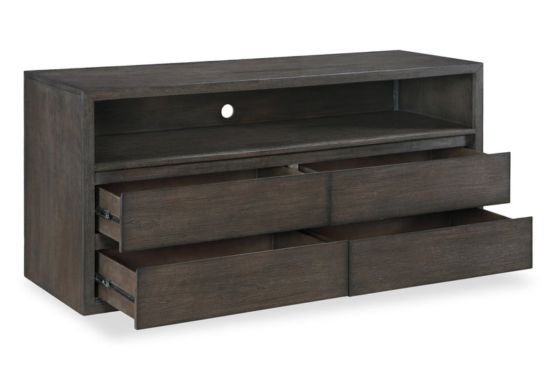 Zelda 64\" TV Stand with Storage and Cable Management – Warm Mocha