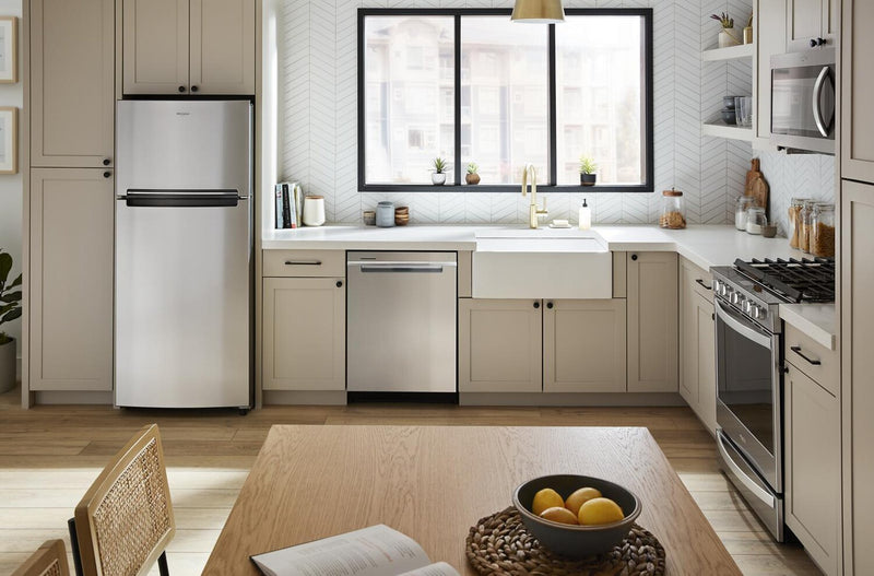 Whirlpool 28\" 16.3 Cu. Ft. Top-Mount Refrigerator - Stainless Steel - WRTX5328PM