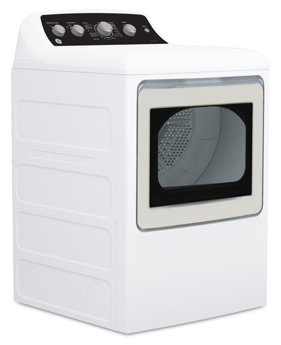 GE 4.9 Cu. Ft. Top Load Washer and 7.2 Cu. Ft. Gas Dryer with SaniFresh