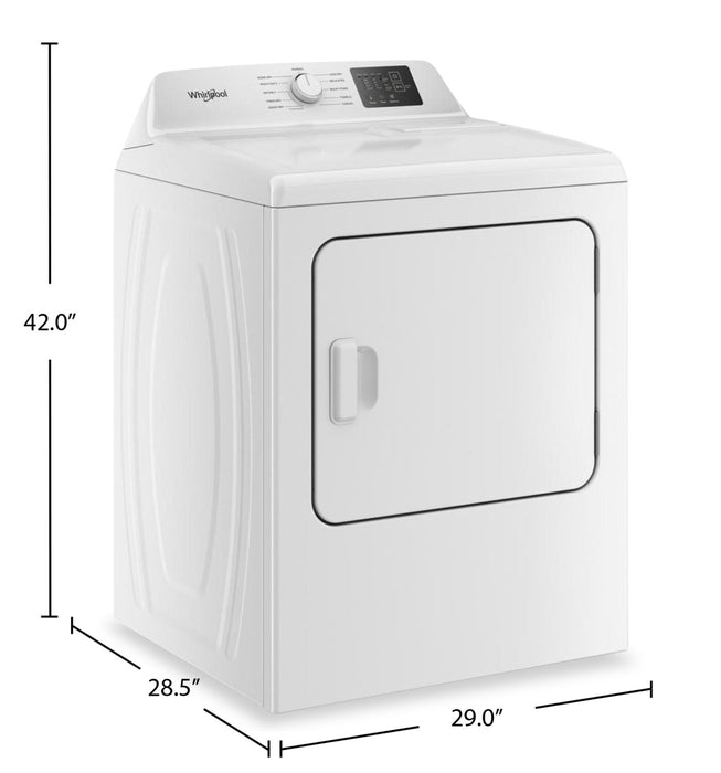 Whirlpool 7.0 Cu. Ft. Gas Dryer with Adaptive Dry – White - WGD4105SW\t