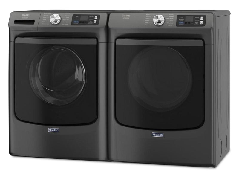 Maytag 5.8 Cu. Ft. Pet Pro Smart Front-Load Washer and 7.4 Cu. Ft. Electric Dryer - Volcano Black