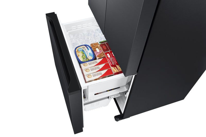 Samsung 33\" 17.5 Cu. Ft. Counter-Depth French-Door Refrigerator - Black Caviar Matt - RF18A5101MT/AA