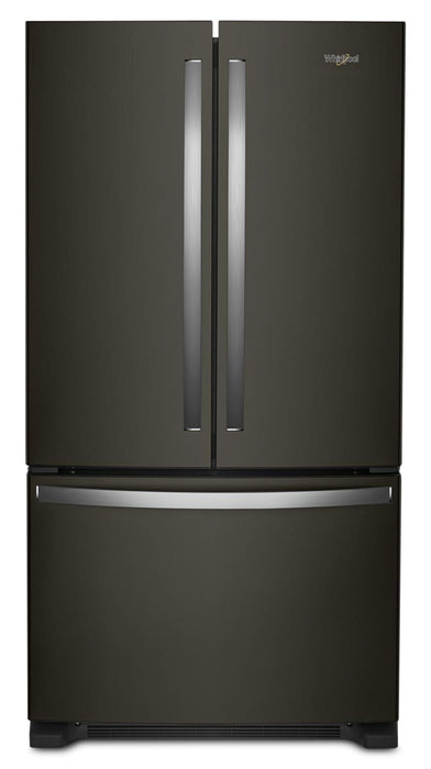 Whirlpool 36\" 20 Cu. Ft. Counter-Depth French-Door Refrigerator - Black Stainless Steel - WRFC2036RV