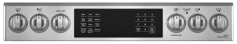 Café 30\" 5.7 Cu. Ft. Electric Range with Dynamic Bake - Stainless Steel - CRS70XAWCS1 