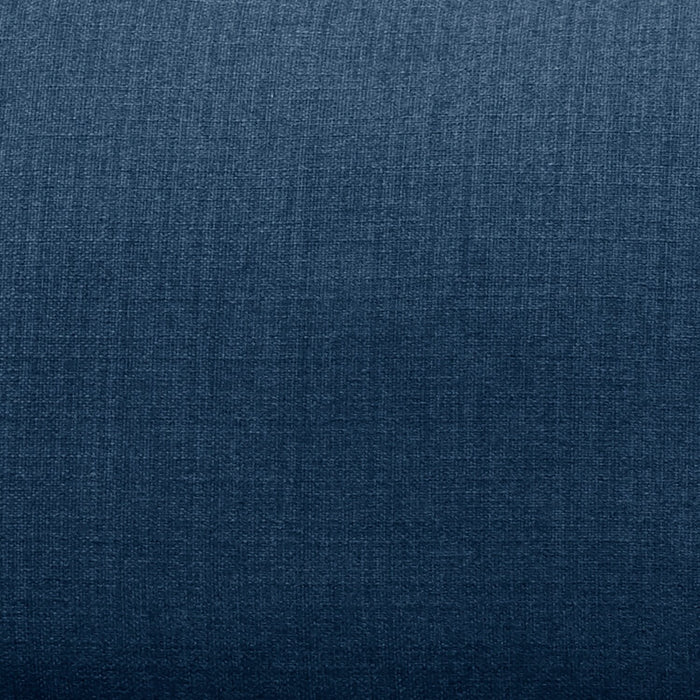 Cindy Crawford Home Gena 38.5\" Linen-Look Fabric Chair with Removable Back Cushion - Midnight Blue