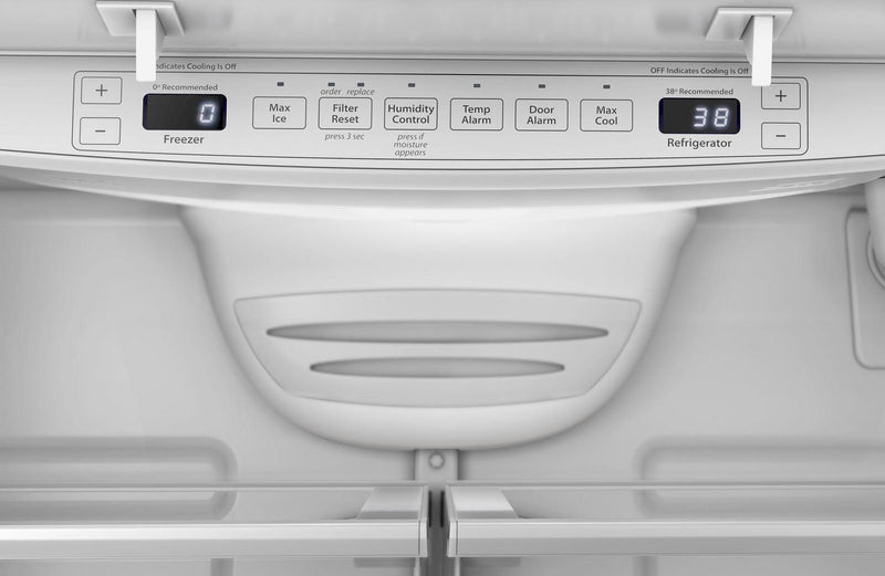 Whirlpool 36\" 20 Cu. Ft. Counter-Depth French-Door Refrigerator - Black Stainless Steel - WRFC2036RV