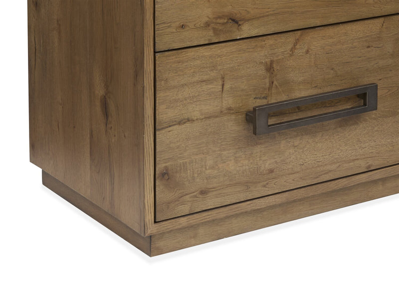 Scott Living Henri Bedroom Chest of Drawers, 5-Drawer, 38.2\"W x 50.3\"H, Wood - Brown