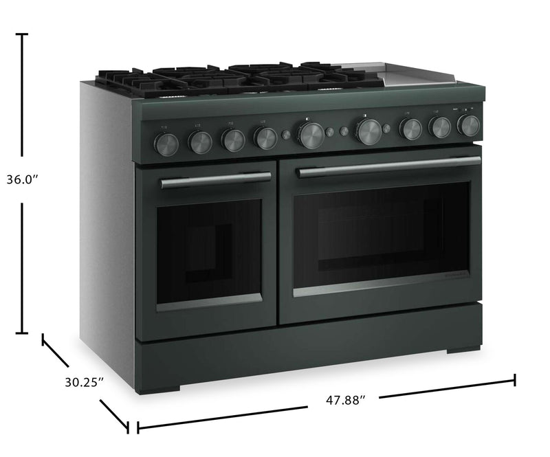 KitchenAid 6.3 Cu. Ft. 6 Burner Dual Fuel Range with Griddle – Juniper - KFDD948SJP