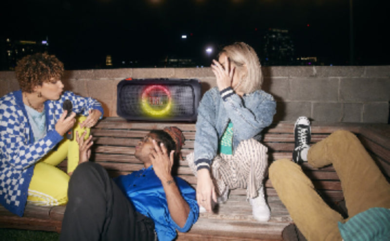 JBL PartyBox On-The-Go Essential 100W JBL Pro Sound Wireless Party Speaker (JBLPBOTGESAM)