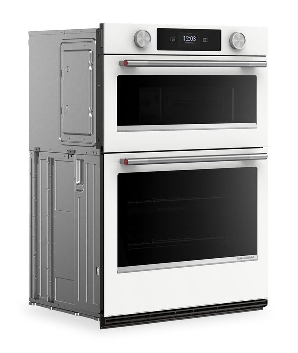 KitchenAid 30\" Smart Electric Combo Wall Oven - White - KOEC730SWH
