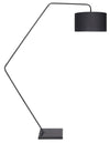 Killian 76\" Black Marble Floor Lamp