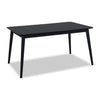 ["Astro Dining Table, Tapered Legs, 59.1\"W - Black"]