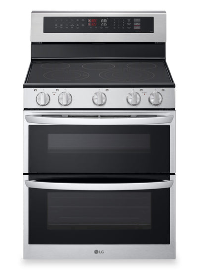 LG 7.3 Cu. Ft. Smart Double Oven Electric Range with ProBake Convection® - Stainless Steel - LDEL7324SE | Cuisinière intelligente électrique LG à four double de 7,3 pi3 avec convection ProBake ConvectionMD - acier inoxydable - LDEL7324SE | LDEL7324