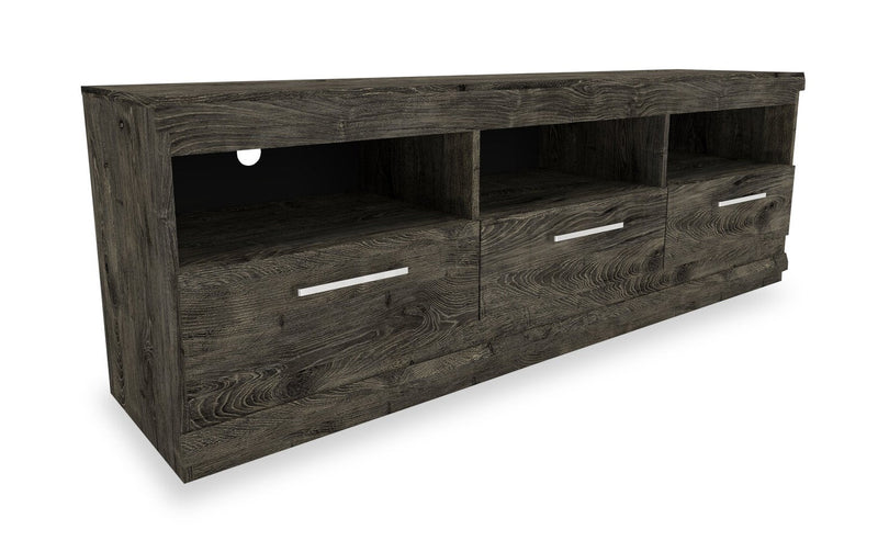 Camden 111.7\" 3-Piece Entertainment Centre with Storage and Cable Management for TVs up to 70\" - Alabaster Oak