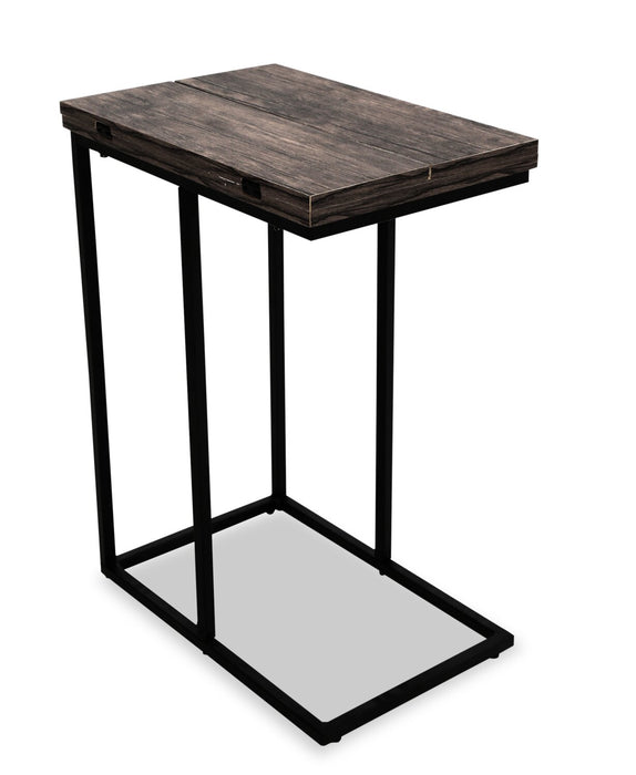 Pia 18\" C-Table with Expandable Top - Brown