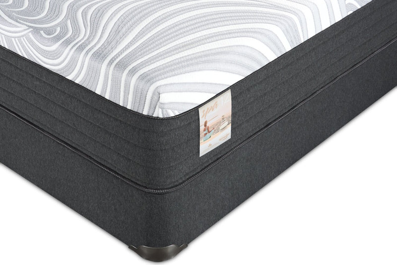 Springwall Spa 12 Plush Smooth Top Queen Mattress in a Box Set